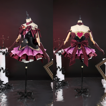 Rolecosplay Overwatch Magical Girl Juno Cosplay Costume Black Red Set