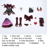 Rolecosplay Overwatch Magical Girl Juno Cosplay Costume Black Red Set full set
