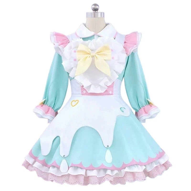 Rolecosplay pastel maid costume front view