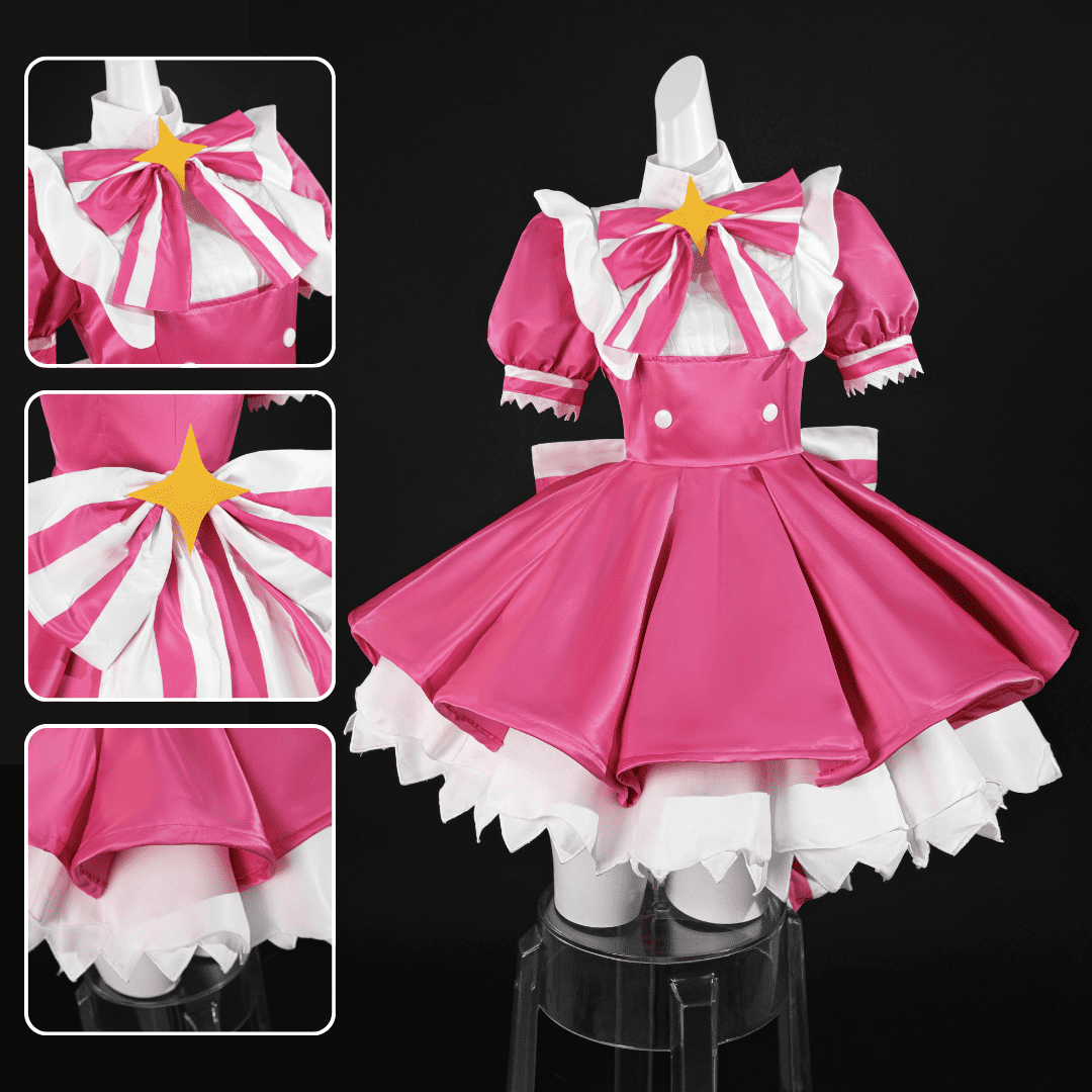 Rolecosplay Retry Now Hatsune Miku Pink Dress Magical Cosplay Costume In Stock