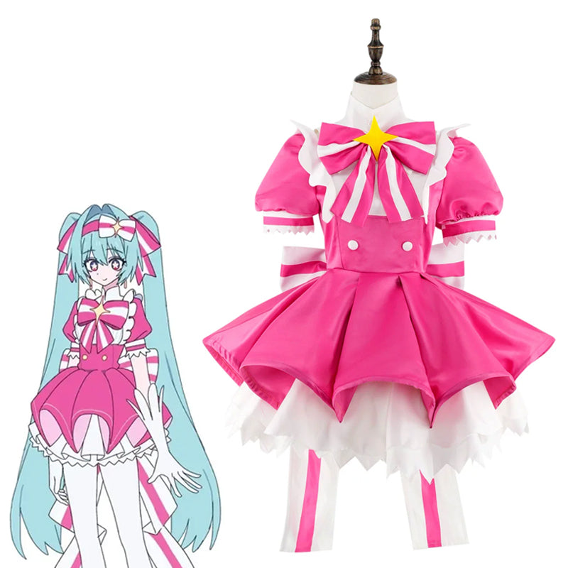 Rolecosplay Retry Now Miku Pink Dress Magical Cosplay Costume In Stock