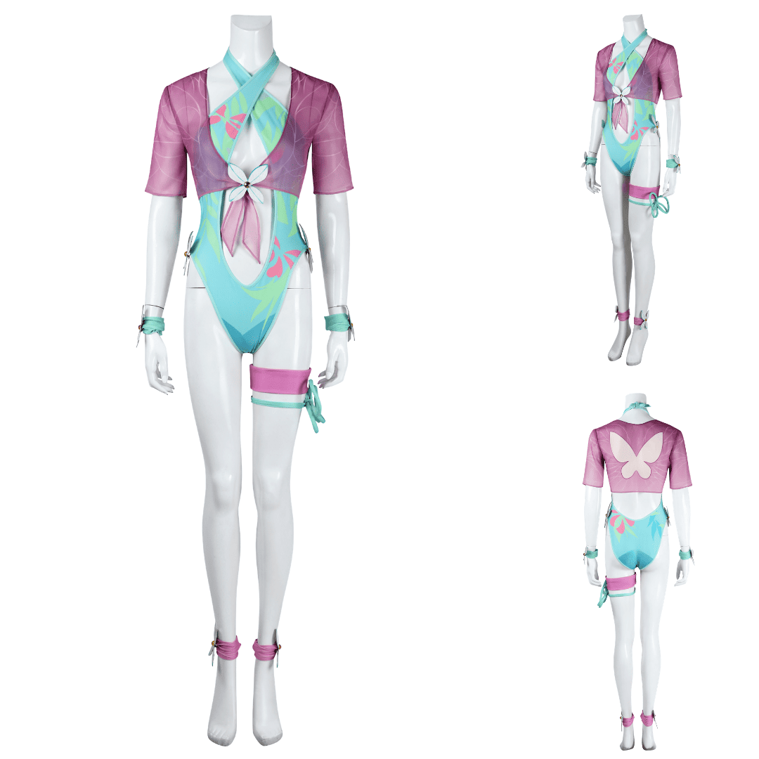 Rolecosplay Rivals Psylocke Swimsuit Cosplay Costume