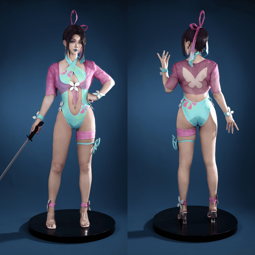 Rolecosplay Rivals Psylocke Swimsuit Cosplay Costume