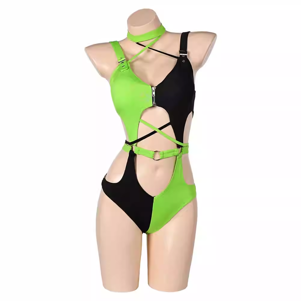 Rolecosplay Shego Bikini Kim Possible Swimwear