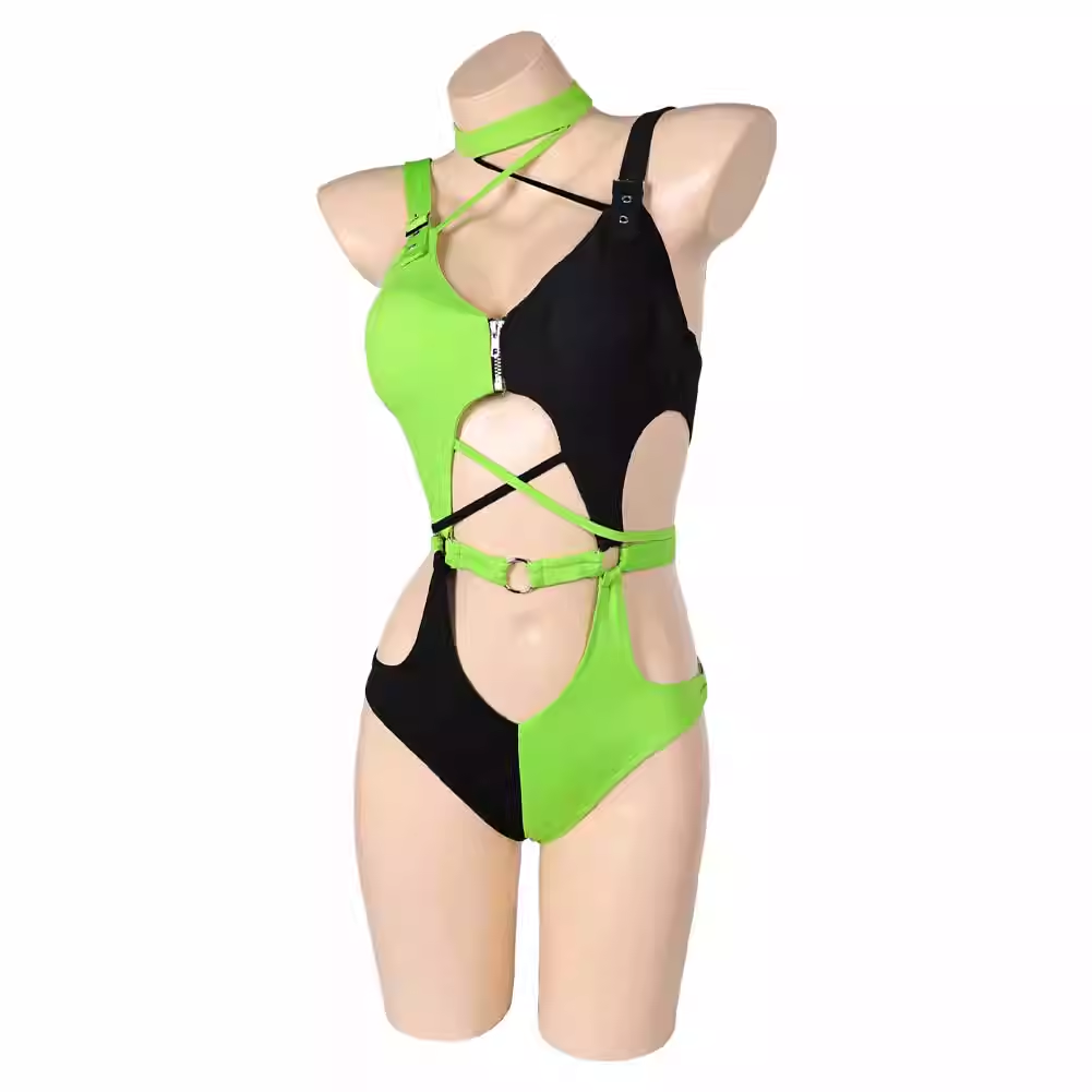 Rolecosplay Shego Bikini Kim Possible Swimwear