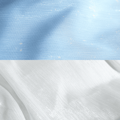 Close-up of blue and white fabric texture Rolecosplay Wuthering Waves Iuno Cosplay Costume