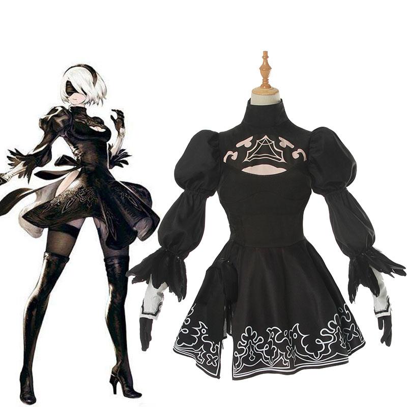 Action Role-Playing Video Game Nier Automata Game 2b Cosplay Costumes
