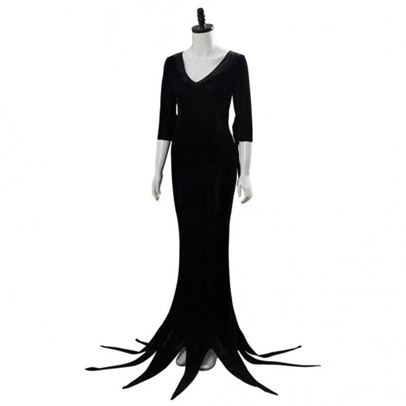 Addams Family Morticia Halloween Cosplay Costume