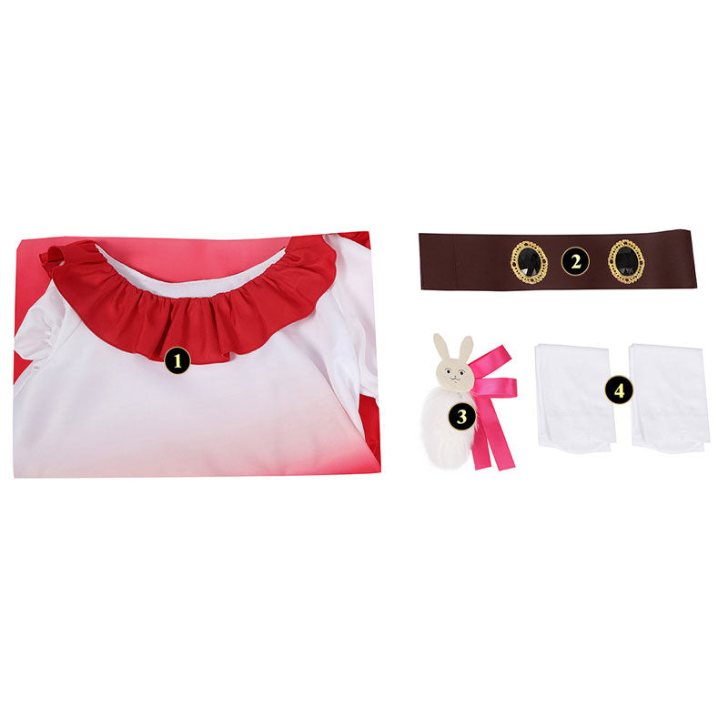 Ai Hoshino Oshi No Ko Cosplay Costume Stage Dresses for Singers Red Halloween Outfit