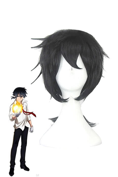 Short Black Anime Cosplay Man Wigs