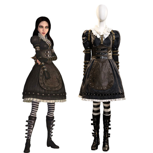 Alice Madness Returns Alice Liddell Cosplay Halloween Party Outfits