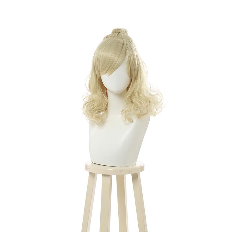 Animal Crossing Isbelle Long Curly Blond Cosplay Wigs