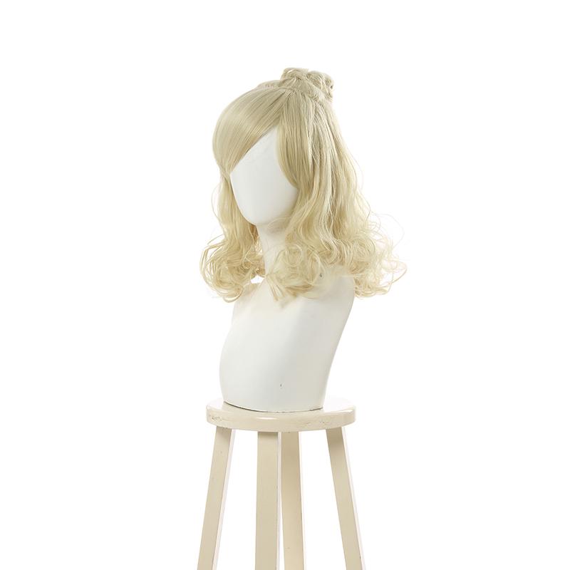 Animal Crossing Isbelle Long Curly Blond Cosplay Wigs