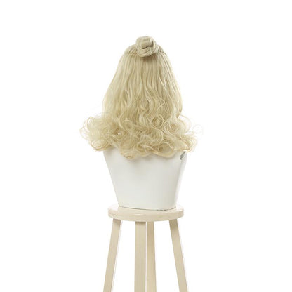 Animal Crossing Isbelle Long Curly Blond Cosplay Wigs