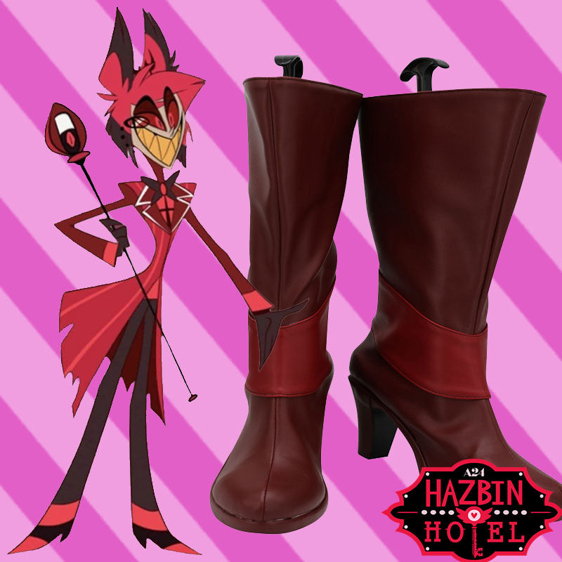 Anime Hazbin Hotel Alastor The Radio Demon Cosplay Shoes