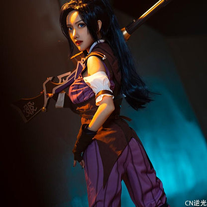 Anime LOL Arcane Caitlyn Cosplay Costume Halloween Costume