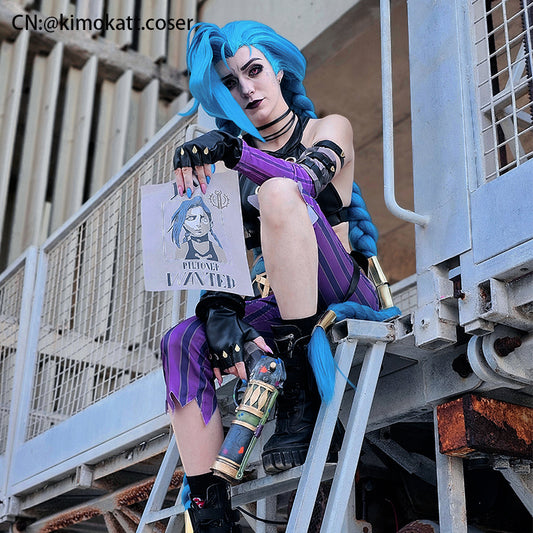 Anime LOL Arcane Jinx The Loose Cannon Cosplay Costume