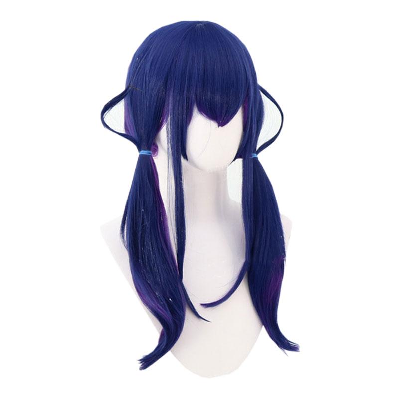 Arknights Chen Blue Mixed Purple Long Cosplay Wigs