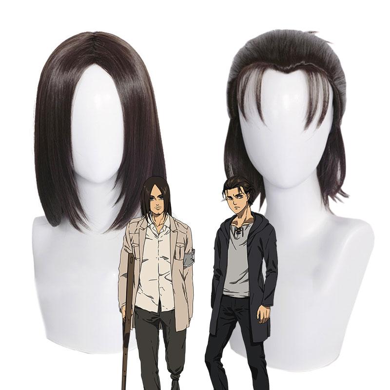 Attack On Titan Eren Jaeger Brown 2 Style Cosplay Wigs