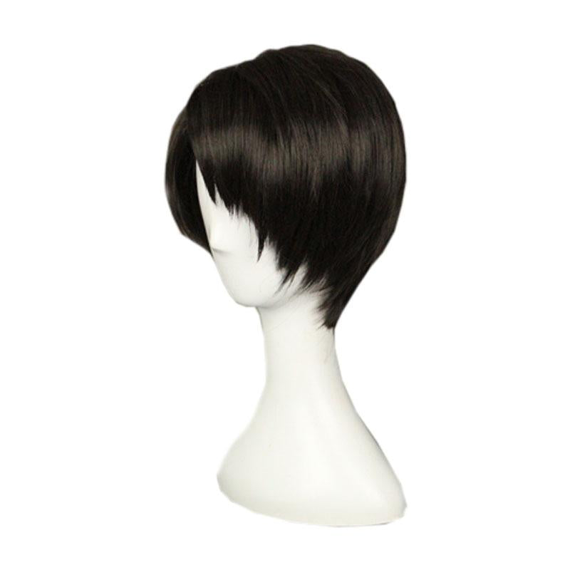Attack on Titan Levi Short Black Cosplay Wigs
