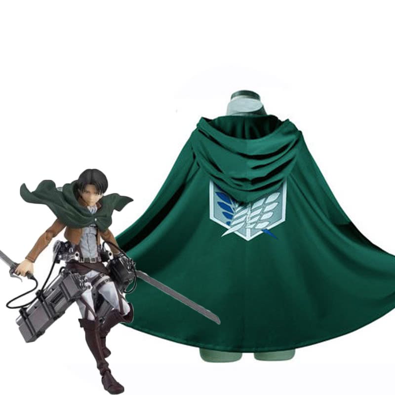 Attack On Titan Levi The Recon Corps Wings of Freedom Cloak Cosplay Costume