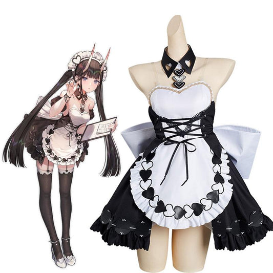 Azur Lane IJN Noshiro Maid Cosplay Costume