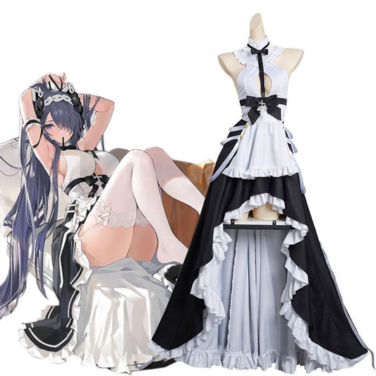 Azur Lane KMS August von Parseval Maid Cosplay Costume
