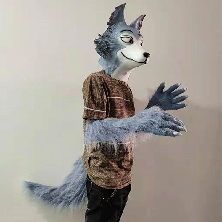 BEASTARS Haru & Legoshi Prop Headgear Mask Wolf Paw Tail Cospaly Props