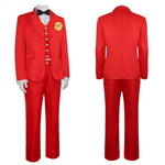 Beetlejuice 2 Beetlejuice Cosplay Costume Red Suit Halloween Costume