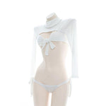 Beige Sexy Lingerie Uniform Cosplay