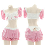 Big Bow Pink Cute Pajama Cosplay Costume