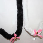 Black And White Cat Ears Tail Cat Claw Cos Props Headwear Cosplay
