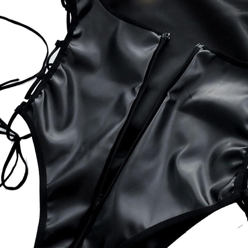 Black Bodysuit Tights Sexy Lingerie Cosplay Costume 