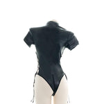 Black Bodysuit Tights Sexy Lingerie Cosplay Costume 