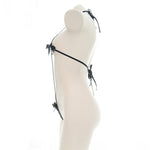 Black Bow Sexy Bikini Cosplay Costume