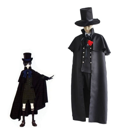 Black Butler Ciel Phantomhiv Funeral Canonicals Cosplay Costume 