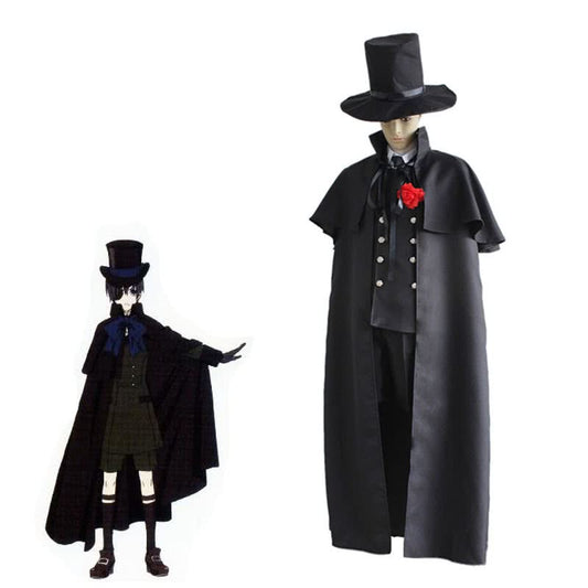 Black Butler Ciel Phantomhiv Funeral Canonicals Cosplay Costume 