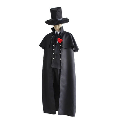 Black Butler Ciel Phantomhiv Funeral Canonicals Cosplay Costume 