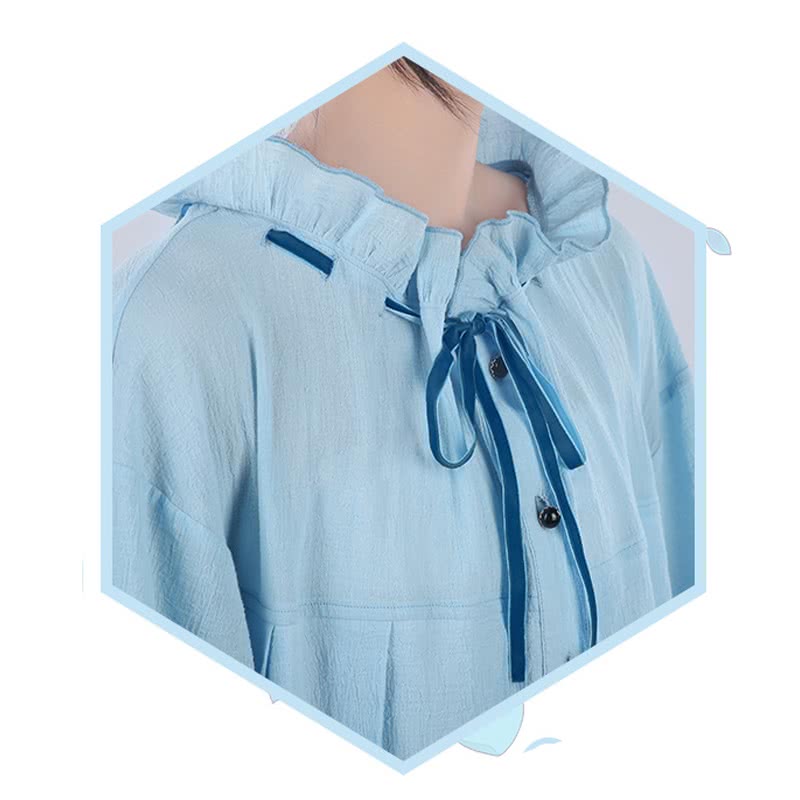 Black Butler Ciel Phantomhive Blue Retro nightdress Cosplay Costume