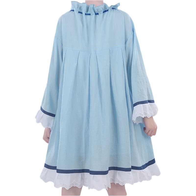 Black Butler Ciel Phantomhive Blue Retro nightdress Cosplay Costume