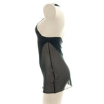 Black High Fork Translucent Sexy Lingerie Cosplay Costume