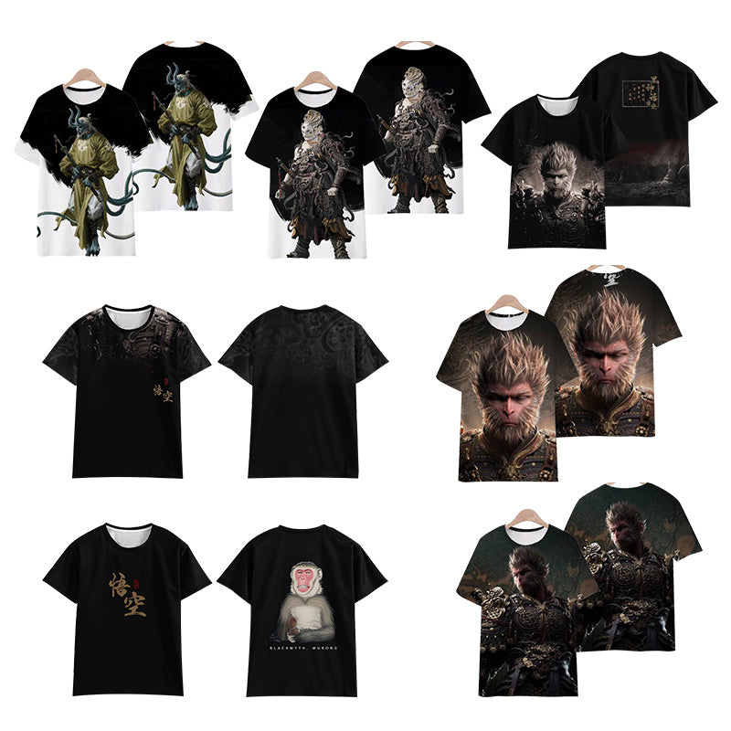 Black Myth Wukong Wukong Fanart T-shirt Cosplay Costume