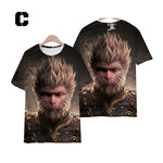 Black Myth Wukong Wukong Fanart T-shirt Cosplay Costume