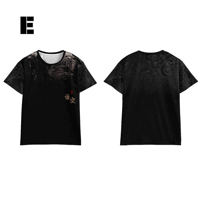 Black Myth Wukong Wukong Fanart T-shirt Cosplay Costume