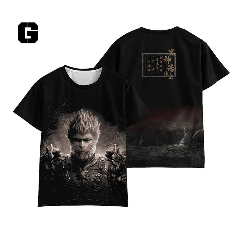 Black Myth Wukong Wukong Fanart T-shirt Cosplay Costume