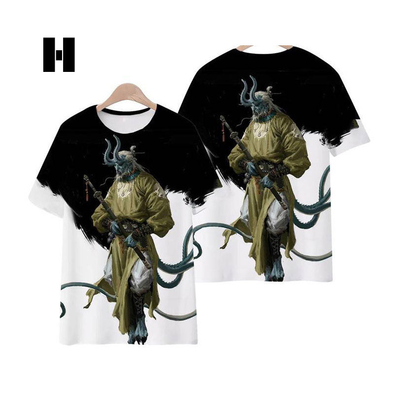 Black Myth Wukong Wukong Fanart T-shirt Cosplay Costume