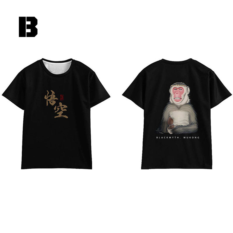Black Myth Wukong Wukong Fanart T-shirt Cosplay Costume