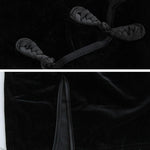 Black Velvet Cheongsam Dress Cosplay Costume 