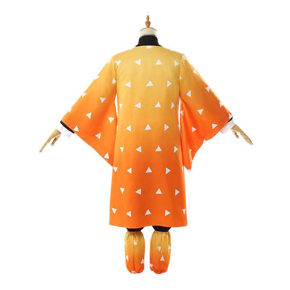 Demon Slayer / Kimetsu no Yaiba Zenitsu Agatsuma kimono Cosplay Kostüm Anzug
