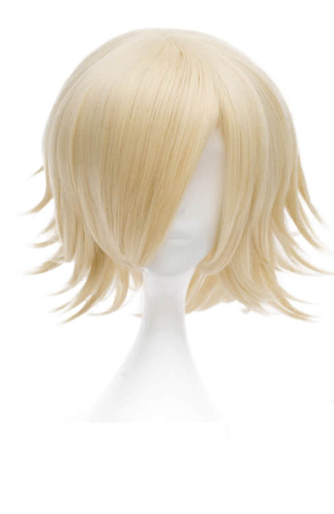 Bleach Urahara Kisuke Short Clurly Blonde Anime Cosplay Wigs
